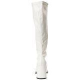 Branco Vegano 7,5 cm GOGO-300 Botas Mulher para Homens