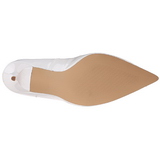 Branco Verniz 10 cm CLASSIQUE-20 Sapatos Scarpin Salto Agulha