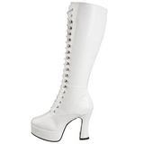 Branco Verniz 13 cm ELECTRA-2020 Botas Mulher para Homens