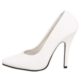 Branco Verniz 13 cm SEDUCE-420 scarpin de bico fino salto alto