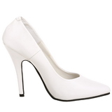 Branco Verniz 13 cm SEDUCE-420 scarpin de bico fino salto alto