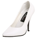 Branco Verniz 13 cm SEDUCE-420 scarpin de bico fino salto alto
