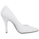 Branco Verniz 13 cm SEDUCE-420V Scarpin Saltos Altos para Homens