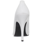 Branco Verniz 13 cm SEDUCE-420V Scarpin Saltos Altos para Homens