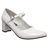 Branco Verniz 5 cm SCHOOLGIRL-50 classico calçados scarpini