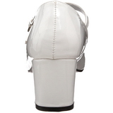 Branco Verniz 5 cm SCHOOLGIRL-50 classico calçados scarpini