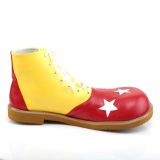 CLOWN-02 funtasma palhaço sapatos unissex e sapatos de circo amarelas
