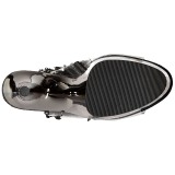 Cinza 18 cm ADORE-1017RSF botinha com franjas salto alto