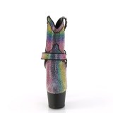 Coloridas strass 18 cm ADORE-1029RS botinha cowboy western texas