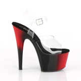 Dupla Cor 18 cm ADORE-708BR Sapatos plataforma de salto