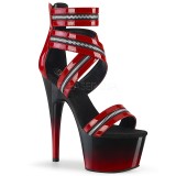 Dupla Cor 18 cm ADORE-766 Sapatos plataforma de salto