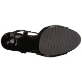 Envernizado 12 cm FLAIR-409 Saltos Altos para Homens