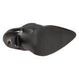 Envernizado 15 cm DOMINA-460 scarpin oxford de amarrar preto