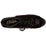 Envernizado 16 cm Pleaser DELIGHT-600-20 Plataforma Botinha Cano Curto
