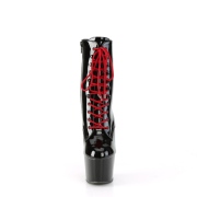 Envernizado 18 cm ADORE-1020 pleaser botinha com salto vermelha