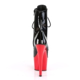 Envernizado 18 cm ADORE-1020 pleaser botinha com sola vermelha