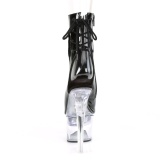 Envernizado 18 cm FLASH-1018-7 botinha pole dance plataforma luzes de led