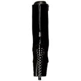 Envernizado 18 cm STARDUST-1020-7 botinha cristal plataforma salto alto