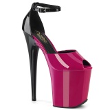 Envernizado 20 cm FLAMINGO-868 pink sapatos pleaser de salto alto