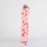 FLAMINGO-1020KISSES 20 cm bota salto alto plataforma pleaser rosa