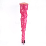 Fucsia Verniz 13 cm SEDUCE-3000 Botas Ate A Coxa para Homens