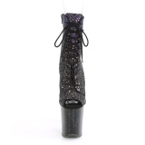 Glitter 20 cm FLAMINGO-1021OMBG peep toe botinha de saltos pole dance