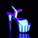 Glitter plataforma 18 cm ADORE-710UVG sandálias de saltos pole dance