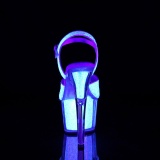 Glitter plataforma 18 cm ADORE-710UVG sandálias de saltos pole dance