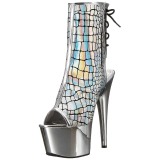 Holograma 18 cm ADORE-1018HG botinha plataforma salto alto