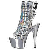 Holograma 18 cm ADORE-1018HG botinha plataforma salto alto