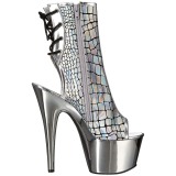 Holograma 18 cm ADORE-1018HG botinha plataforma salto alto