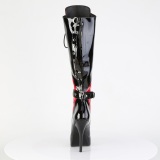 INDULGE-2028 - 13,5 cm mulher botas stiletto com salto agulha