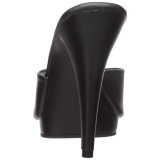 Imitação de couro 12 cm FLAIR-401-2 Tamancos Altos para Homens
