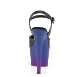 Imitação de couro 18 cm ADORE-709BP sandálias pleaser com plataforma