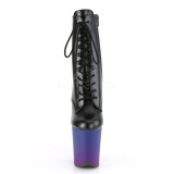 Imitação de couro 20 cm FLAMINGO-1020BP pleaser botinha com plataforma