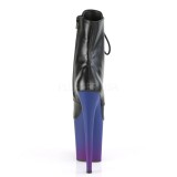 Imitação de couro 20 cm FLAMINGO-1020BP pleaser botinha com plataforma