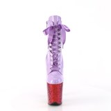 Lavanda glitter 20 cm FLAMINGO-1020HG botinha de saltos pole dance