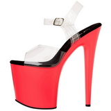 Neon Rosa 20 cm Pleaser FLAMINGO-808UV Salto Alto Plataforma