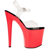 Neon Rosa 20 cm Pleaser FLAMINGO-808UV Salto Alto Plataforma