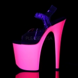 Neon Rosa 20 cm Pleaser FLAMINGO-808UV Salto Alto Plataforma
