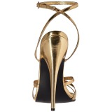 Ouro 15 cm DOMINA-108 sapatos de travesti