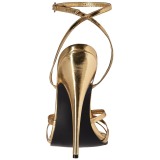 Ouro 15 cm Devious DOMINA-108 sandálias de salto alto mulher