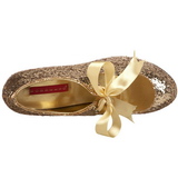 Ouro Glitter 14,5 cm Burlesque TEEZE-10G Platform Scarpin Sapatos