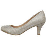 Ouro Pedras Cristal 6,5 cm DORIS-06 sapato scarpin para noite de festa