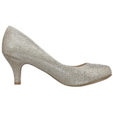 Ouro Pedras Cristal 6,5 cm DORIS-06 sapato scarpin para noite de festa