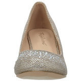 Ouro Pedras Cristal 6,5 cm DORIS-06 sapato scarpin para noite de festa