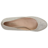 Ouro Pedras Cristal 6,5 cm DORIS-06 sapato scarpin para noite de festa
