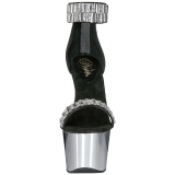 Pedras Strass 18 cm ADORE-769RS Cromo Plataforma Salto Alto
