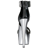 Pedras Strass 18 cm ADORE-769RS Cromo Plataforma Salto Alto