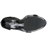Pedras Strass 18 cm ADORE-769RS Cromo Plataforma Salto Alto